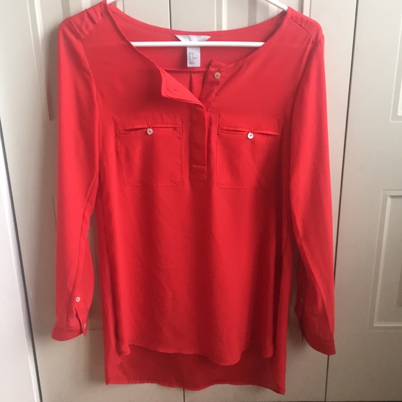 H&M Red Blouse - Picture 1 of 3